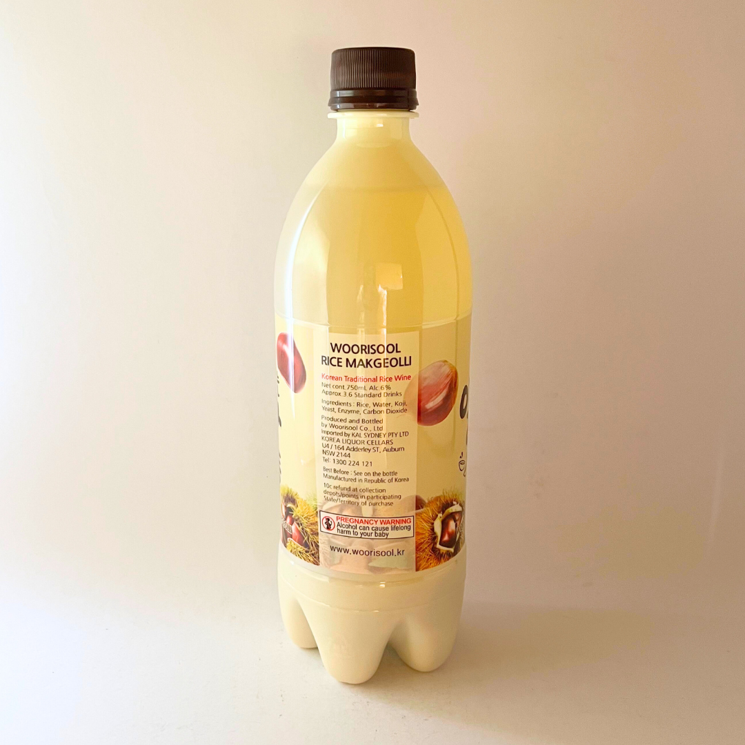우리술 톡쏘는 알밤 막걸리 750ml(WS Rice Wine Chestnut 750ml)