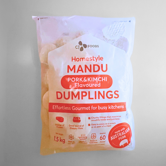 CJ HOMESTYLE 돼지고기김치만두(CJ MANDU PORK & KIMCHI 1.5KG)