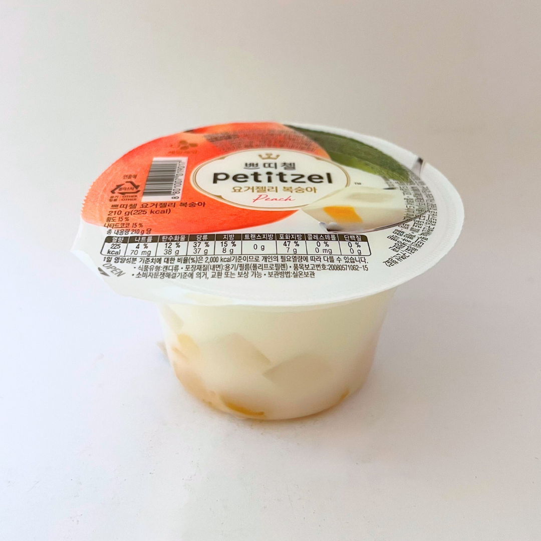 CJ 쁘티첼 요거젤리 복숭아  210g(CJ Petitzel Yogurjelly Peach 210g)