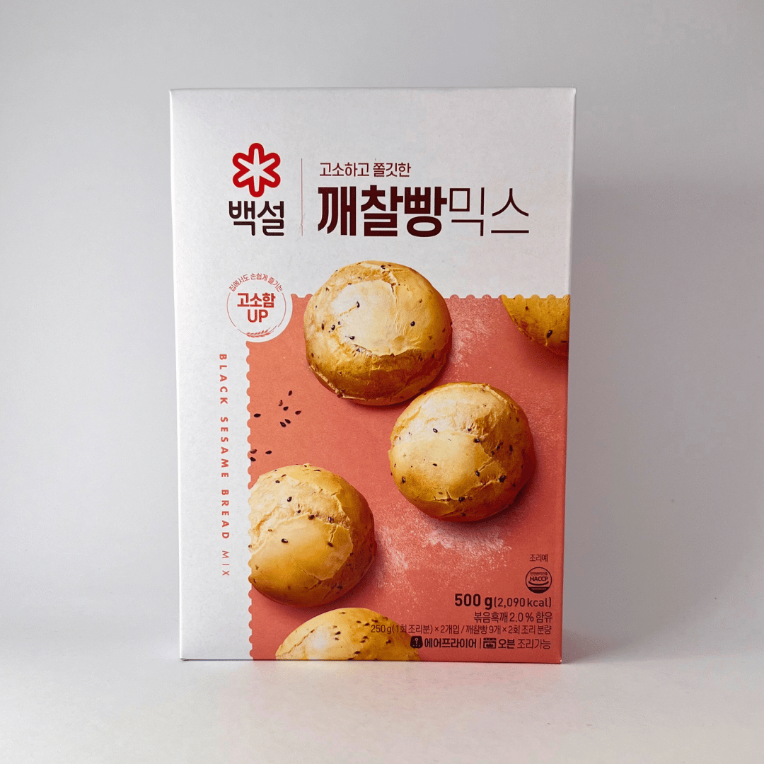 CJ 백설 깨찰빵 믹스 500g(CJ Sesame Bun Mix 500g)