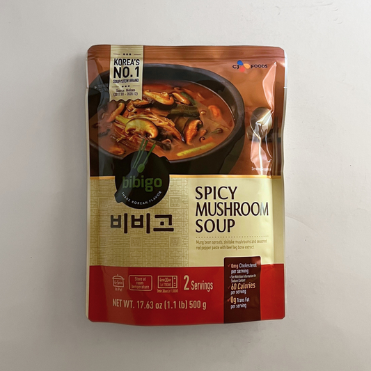 CJ 비비고 버섯육개장 500g(CJ bibigo Spicy Mushroom Soup 500g)
