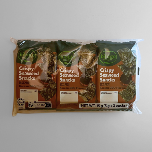 CJ 비비고 햇바삭김 불고기 5g*3(CJ bibigo Crispy Seaweed Snack(Bulgogi) 5g*3)