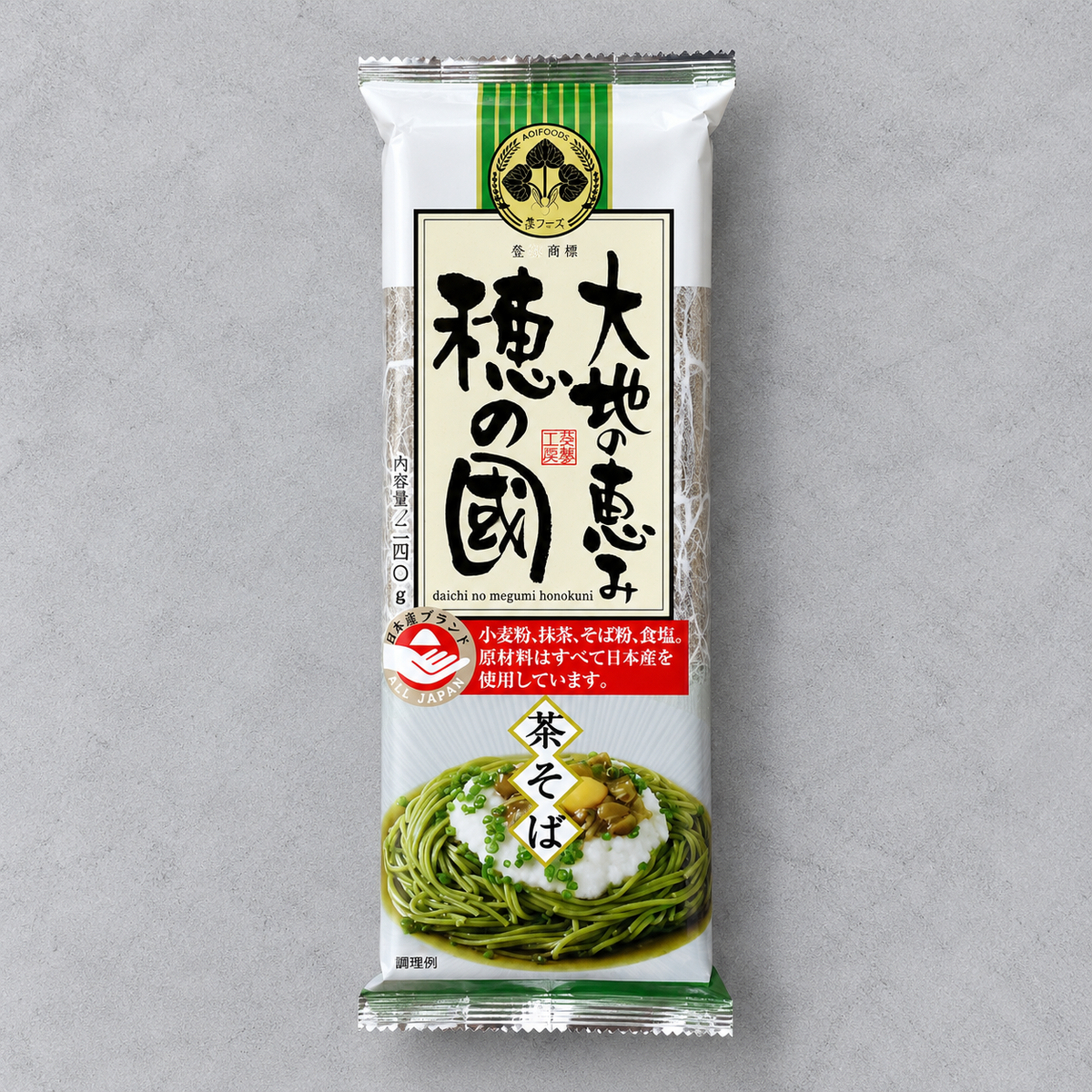 J-일본 녹차소면 SOBA 240G(J-JPN GREEN TEA NOODLES 240G)