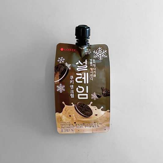롯데 설레임 쿠키앤크림(LT Cookie & Cream Shake Tube)