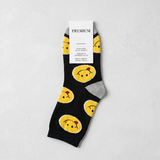 빅 스마일 M 블랙(K-SOCKS Big Smiley BLACK)