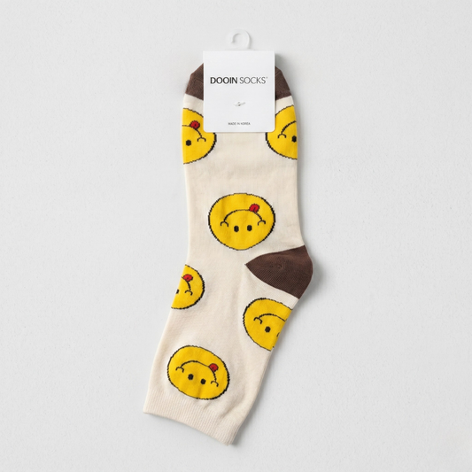 빅 스마일 M 오트밀(K-SOCKS Big Smiley OATMEAL)