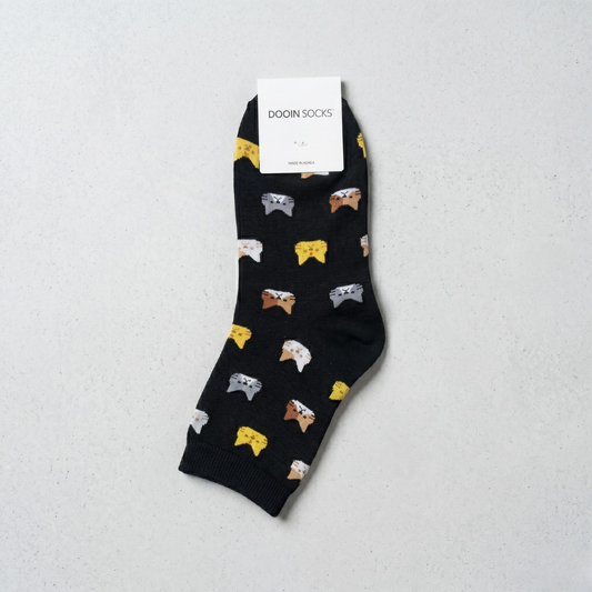 고양이 M 블랙(K-SOCKS Cat BLACK)