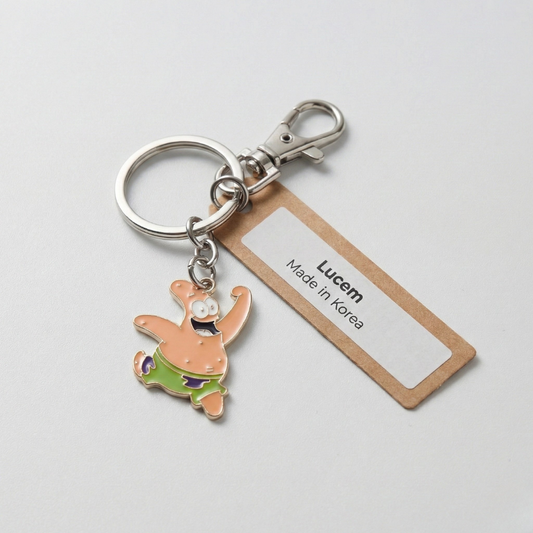 수피아 키링 - 스폰지밥 뚱이 M(Sufia Key Ring - Sponge Bob Patrick M)