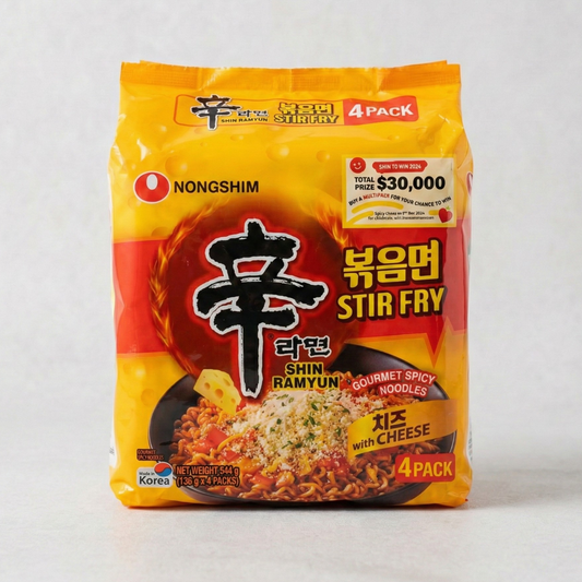 농심 신라면 볶음면 치즈멀티(NS Shin Ramen Stir-fry with Cheese 136G*4)[MULTI]
