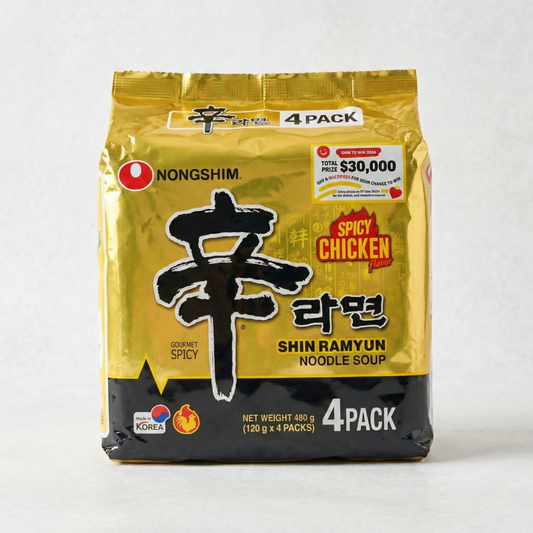 농심 신라면 치킨멀티(NS Shin Ramen with Spicy Chicken 120g*4)[MULTI]
