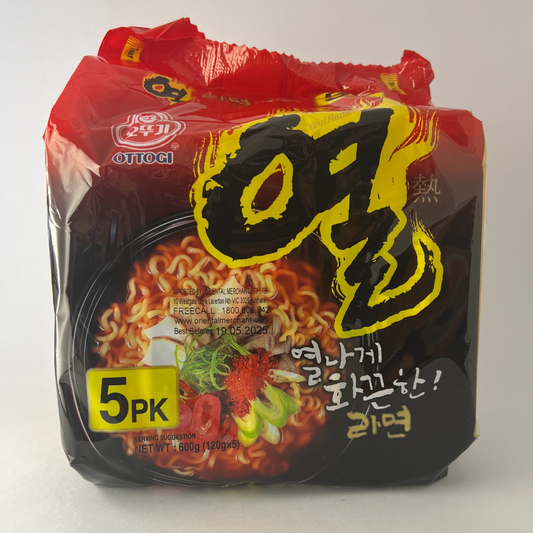 오뚜기 열라면 멀티(OTG Yeol  Ramen(Spicy) 120g*5)[MULTI]