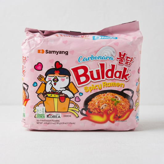 삼양 까르보나라 불닭볶음면 멀티(SY Carbo Hot Chicken Ramen 130g*5)[MULTI]
