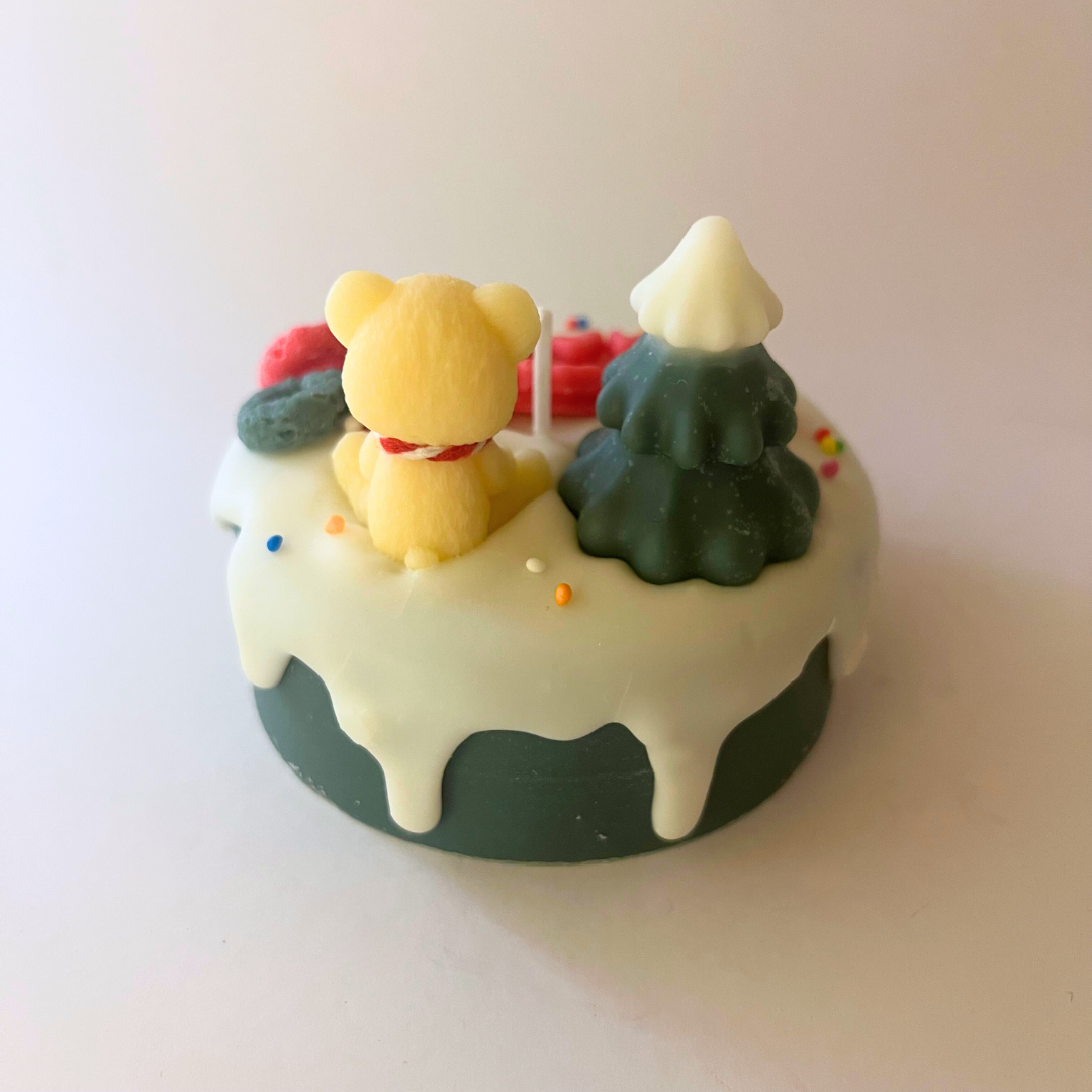 수피아 모형향초 크리스마스케익(그린)(Sufia Candle Christmas Cake(Green)$39)