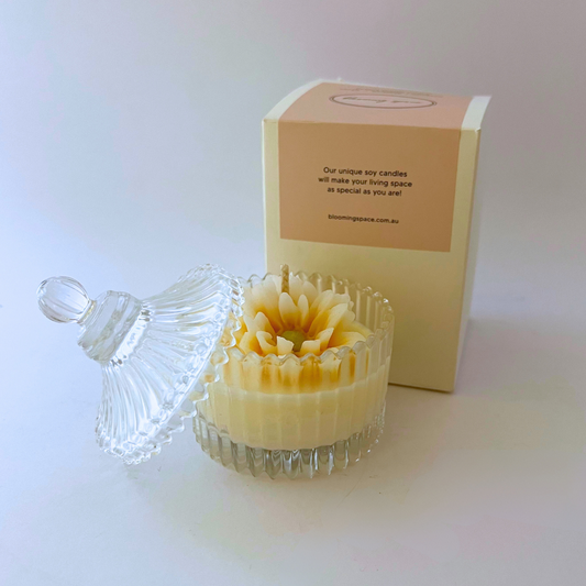수피아 향초 유리돔 꽃(Sufia Candle Glass Dome -Flower $25)